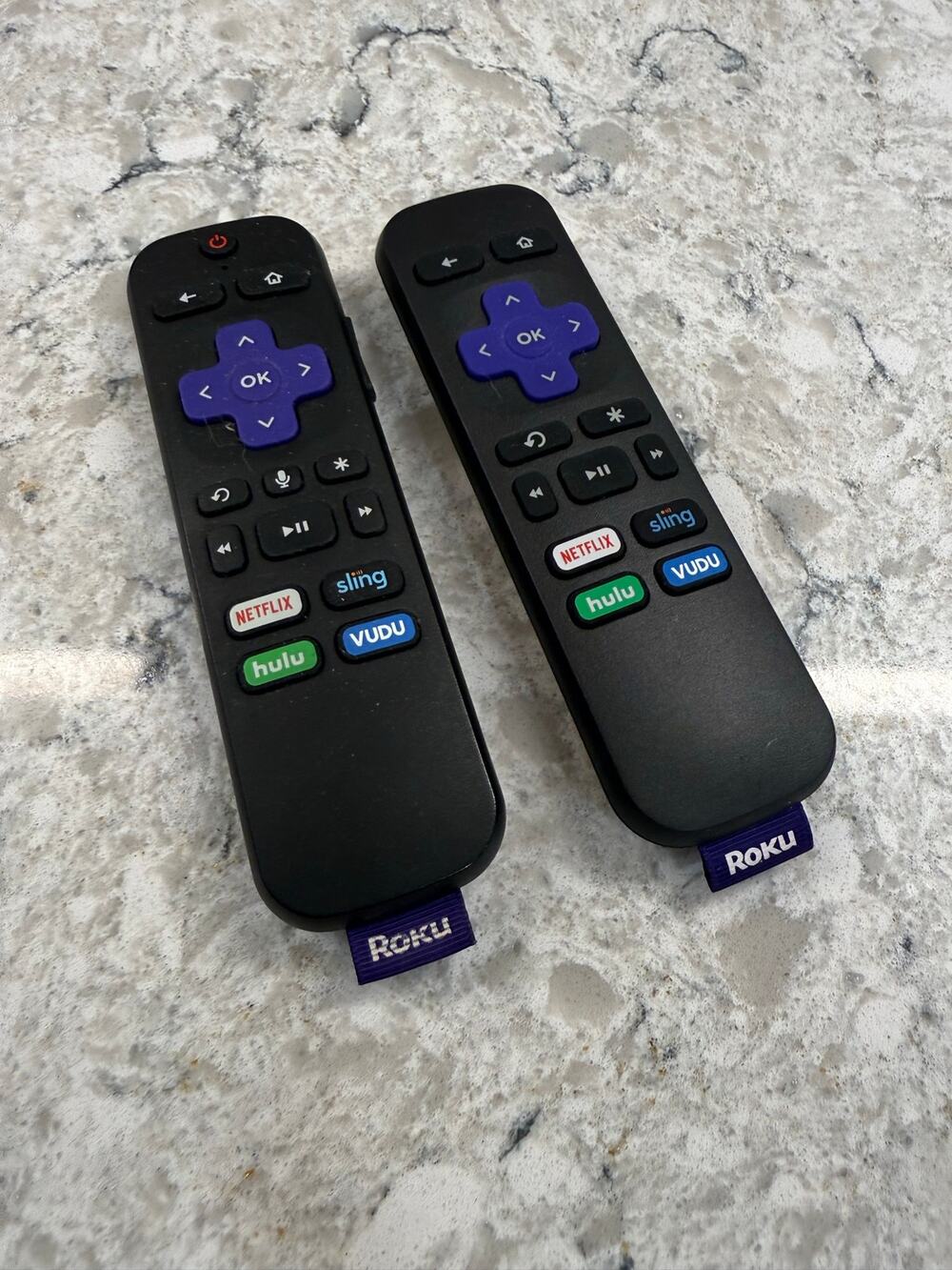 Set of 2 ROKU Remote Control Netflix Hulu Sling Replacements
